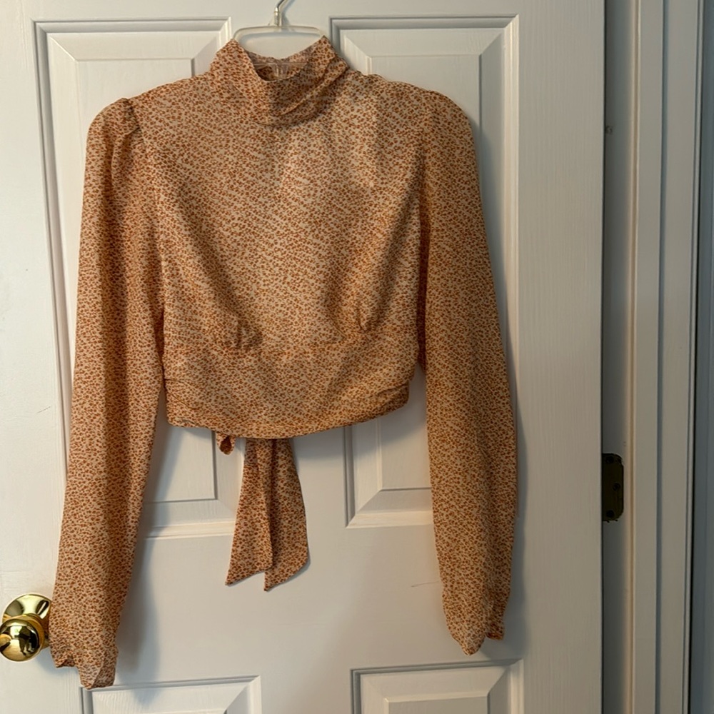 Open back crop top